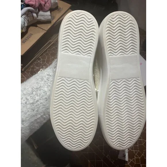 nwt hey girl by corkys white sparkling tennis shoe in box - Picture 5 of 10